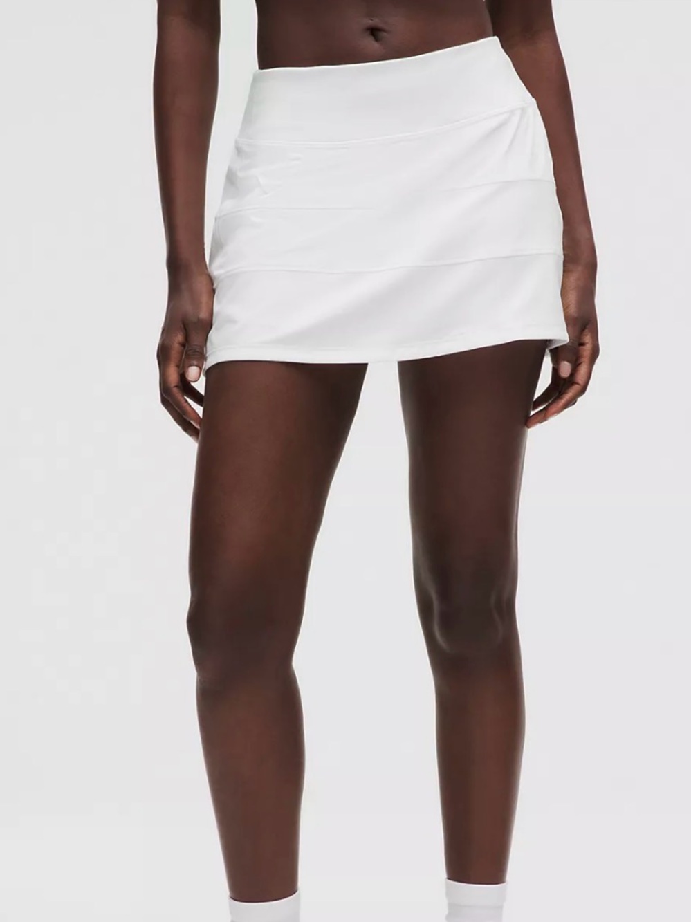 Lululemon Pace Rival Mid-Rise Skirt- White